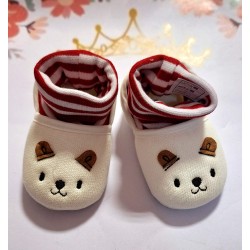 Бебешки памучни буйки чорап в синьо или бяло/червено Бебешки памучни буйки чорап в синьо или бяло/червено