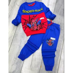 Детски комплект Спайдърмен в синьо и червено Детски комплект Спайдърмен в синьо и червено