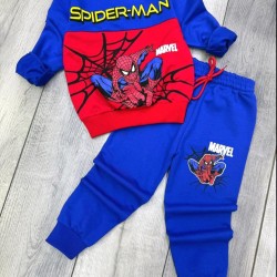 Детски комплект Спайдърмен в синьо и червено Детски комплект Спайдърмен в синьо и червено