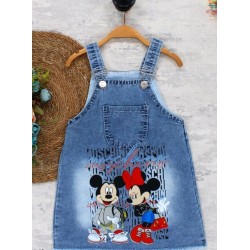 Детски дънков сукман с Мини и Мики Маус приятели Детски дънков сукман с Мини и Мики Маус приятели