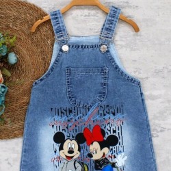 Детски дънков сукман с Мини и Мики Маус приятели Детски дънков сукман с Мини и Мики Маус приятели
