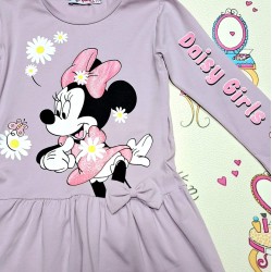 Детска лятна рокля в лилаво с Мини Маус