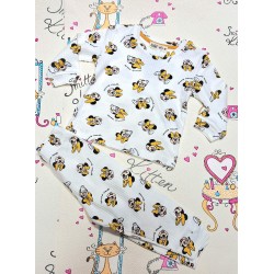 Детска памучна пижама в бяло с Мини МАУС