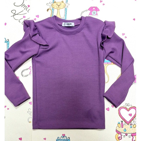 Детски дънков гащеризон с лилава блуза Мини и приятели Детски дънков гащеризон с лилава блуза Мини и приятели