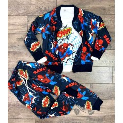Детски спортен комплект от 3части в мастилено синьо  Спайдърмен