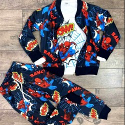 Детски спортен комплект от 3части в мастилено синьо Спайдърмен Детски спортен комплект от 3части в мастилено синьо Спайдърмен