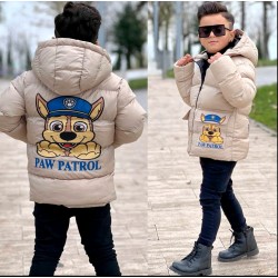 Детско зимно пухено яке в бежово с Чейс от ПЕС ПАТРУЛ