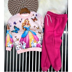 Детски луксозен ватиран комплект Принцесата и зайчетата Детски луксозен ватиран комплект Принцесата и зайчетата