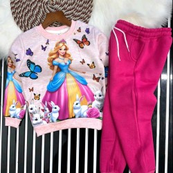 Детски луксозен ватиран комплект  Принцесата и зайчетата