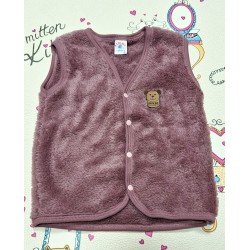 Детски мек елек в тъмно розово Детски мек елек в тъмно розово