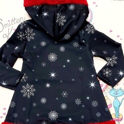 Детска Коледна рокля с качулка Еднорог Детска Коледна рокля с качулка Еднорог