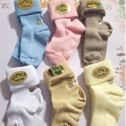 Бебешки памучни къси/дълги чорапи 0м-9м Бебешки памучни къси/дълги чорапи 0м-9м