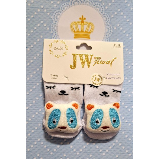 Бебешки весели чорапи с играчка с животни 0м-6м