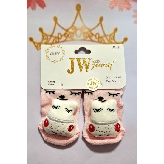 Бебешки весели чорапи с играчка с животни 0м-6м Бебешки весели чорапи с играчка с животни 0м-6м