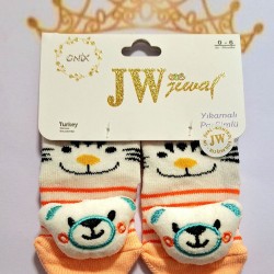 Бебешки весели чорапи с играчка с животни 0м-6м Бебешки весели чорапи с играчка с животни 0м-6м