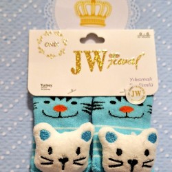 Бебешки чорапи с играчка животинчета 0м-6м