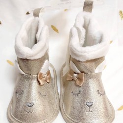 Бебешки златисти ботушки  Зайче