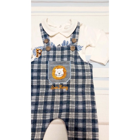Бебешки комплект с гащеризон и блуза  Лъвчо