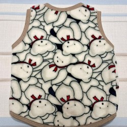 Меко поларено бебешко елече с мечета