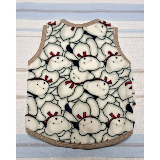 Меко поларено бебешко елече с мечета