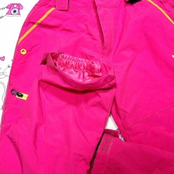 Детски зимен гащеризон грейка/панталон в розово за сняг и ски