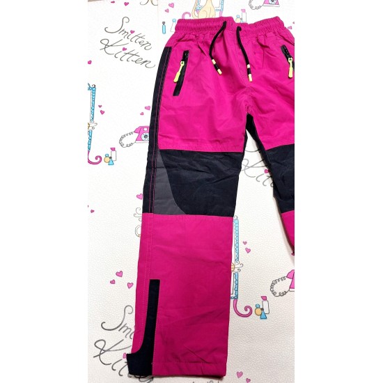 Зимен детски шушляков панталон грейка в циклама