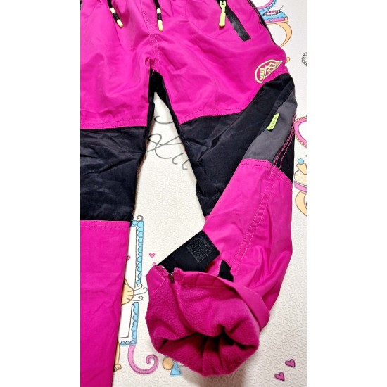 Зимен детски шушляков панталон грейка в циклама