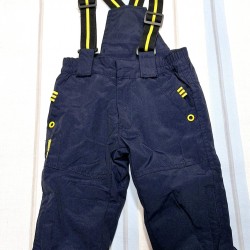Детски гащеризон/панталон грейка за сняг и ски в тъмносиньо и жълто Детски гащеризон/панталон грейка за сняг и ски в тъмносиньо и жълто