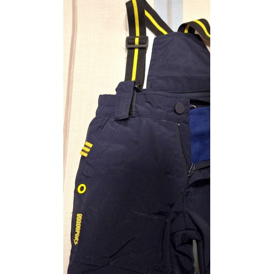 Детски гащеризон/панталон грейка за сняг и ски в тъмносиньо