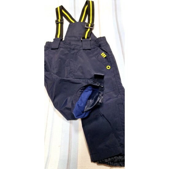 Детски гащеризон/панталон грейка за сняг и ски в тъмносиньо