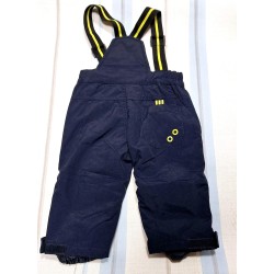 Детски гащеризон/панталон грейка за сняг и ски в  тъмносиньо и жълто