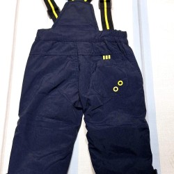 Детски гащеризон/панталон грейка за сняг и ски в  тъмносиньо и жълто