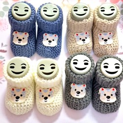 Плетени бебешки терлички ,,Меченца Плетени бебешки терлички ,,Меченца