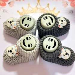 Плетени бебешки терлички ,,Меченца Плетени бебешки терлички ,,Меченца