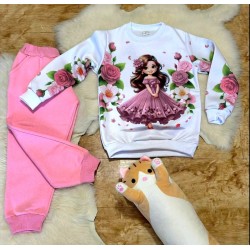 Детски луксозен ватиран комплект  Принцесата с розите