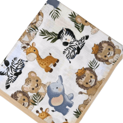Бебешка муселинова пелена с диви животни Бебешка муселинова пелена с диви животни