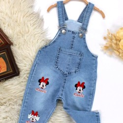 Детски дънков гащеризон с Мини Маус с джобче Детски дънков гащеризон с Мини Маус с джобче
