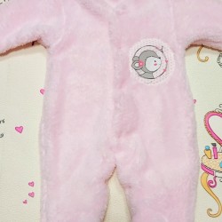 Бебешки пухкав гащеризон в розово  Мече