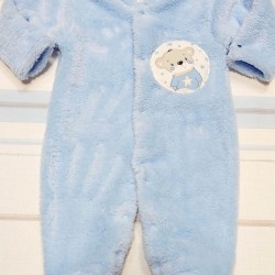 Бебешки пухкав гащеризон в светло синьо Мече Бебешки пухкав гащеризон в светло синьо Мече