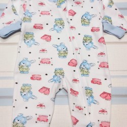 Бебешки леко ватиран гащеризон Зайчета Бебешки леко ватиран гащеризон Зайчета