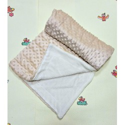 Меко бебешко одеяло в бежово/кафяво Меко бебешко одеяло в бежово/кафяво