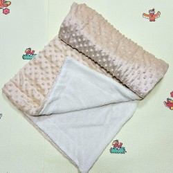 Меко бебешко одеяло в бежово/кафяво Меко бебешко одеяло в бежово/кафяво