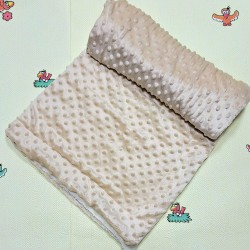 Меко бебешко одеяло в бежово/кафяво