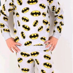 Детска памучна пижама в сиво Батман Детска памучна пижама в сиво Батман