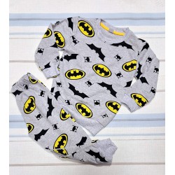 Детска памучна пижама в сиво  Батман