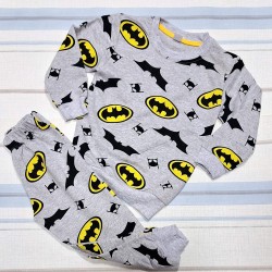 Детска памучна пижама в сиво  Батман