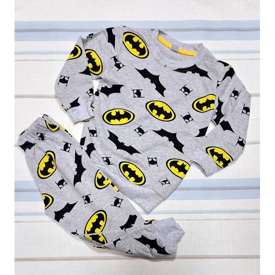 Детска памучна пижама в сиво  Батман