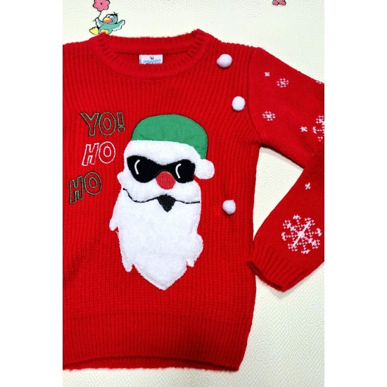 Коледен детски пуловер ,,Дядо Коледа