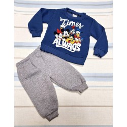 Детски ватиран комплект в тъмносиньо и сиво Мики и приятели Детски ватиран комплект в тъмносиньо и сиво Мики и приятели