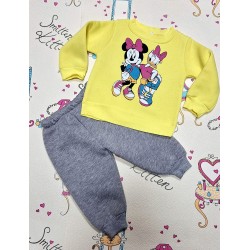 Детски ватиран комплект с жълта блуза Мини и Дейзи Детски ватиран комплект с жълта блуза Мини и Дейзи